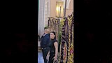 دينا فؤاد من عزاء المنتج وليد مصطفى