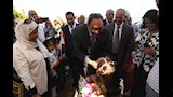 محافظ قنا يضع حجر الأساس لمحطة مياه الكلاحين بقفط