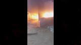 حريق ورشة سيارات