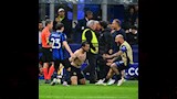 خلال مباراة إنتر ميلان وبرشلونة 