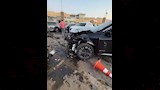 تريلا تقتحم معرض سيارات شهير بالقطامية والخسائر بالملايين