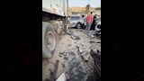 تريلا تقتحم معرض سيارات شهير بالقطامية والخسائر بالملايين