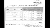 جداول امتحانات الفصل الدراسي الثاني