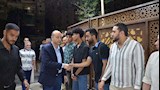 عمرو أديب في عزاء المنتج محمد السبكي (2)