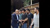 عمرو أديب في عزاء المنتج محمد السبكي
