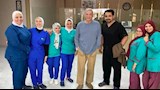 محمود حميدة يزور صبري عبد المنعم