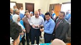 وزير الرياضة يفتتح حمام سباحة تدريبي وملعب خماسي (3)