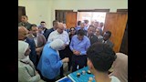 وزير الرياضة يفتتح حمام سباحة تدريبي وملعب خماسي (2)
