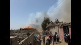 حريق هائل يلتهم مزرعة مواشي وشونة كتان بالغربية (1)