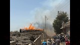 حريق هائل يلتهم مزرعة مواشي وشونة كتان بالغربية (2)