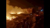 حريق شونة كتان بقرية شبراملس                                                                                                                                                                            