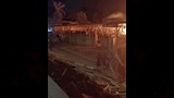 حريق هائل داخل سوق السيراميك