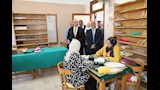 محافظ بني سويف يتفقد سير العمل بكنترول دبلوم المدارس الصناعية