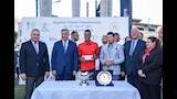 وزير الشباب ومحافظ الإسكندرية يشهدان المؤتمر الصحفي لبطولة البادل (13)