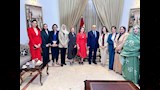 إلهام وهالة مع رئيس البرلمان العراقي