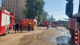 حريق يلتهم قاعتي أفراح بالدقهلية 
