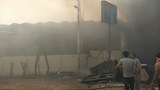 حريق يلتهم قاعتي أفراح بالدقهلية 