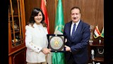 محافظ المنوفية يستقبل السفيرة نبيلة مكرم (2)