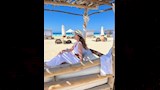 ليلى زاهر تقضي عطلة الصيف على الشاطئ