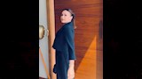 الفنانة هند صبري في جلسة قبل تصوير أحد الإعلانات