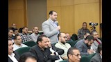 الدكتور محمد هاني غنيم خلال جلسة للحوار المجتمعي