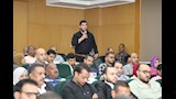 الدكتور محمد هاني غنيم خلال جلسة للحوار المجتمعي