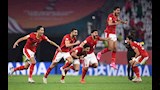 احتفال لاعبي الأهلي بالفوز على بالميراس البرازيلي