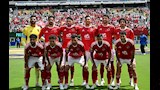 لقطات من الشوط الأول لمباراة الأهلي وبالميراس 