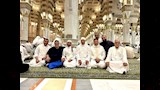 أحمد سعد في المسجد النبوي استعدادا لاداء مناسك الحج