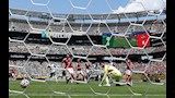 لحظة هدف بالميراس في الأهلي