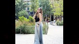 دينا سليم في احد شوارع برشلونة