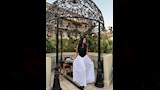 درة أثناء زيارتها أحد الفنادق