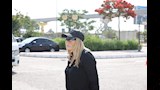 نادية الجندي في جنازة سميحة أيوب