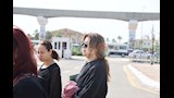لقاء سويدان في جنازة الفنانة الراحلة سميحة أيوب