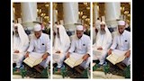 أحمد سعد يقرأ القرآن داخل المسجد النبوي