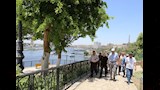  المحافظ يتفقد الحدائق