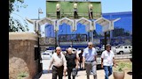  المحافظ يتفقد الحدائق