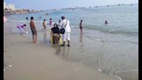 استقرار أمواج البحر بشواطئ الإسكندرية 
