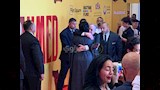 غادة عبدالرازق والمخرج أحمد نادر جلال في العرض الخاص لفيلم أحمد وأحمد
