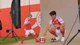 بكاء لاعب أرسنال أثناء تقديمه 
