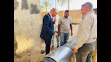 إصلاح خط مياه بأسيوط 