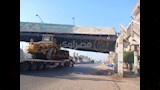 اصطدام لودر في كوبري مشاة بالإسكندرية الزراعي (5)