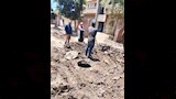 السيطرة على انفجار خط مياه بكفر قورص بالمنوفية (3)
