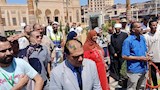 أهالي كفر الشيخ يودعون وزير الأوقاف والمفتي (1)