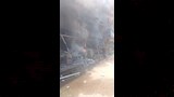 حريق مخزن كرتون بمدينة الخصوص