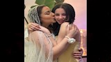 اسما شريف منير وابنتها من حفل زفافها (1)
