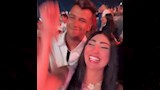 عصام صاصا يرقص مع زوجته في حفل تامر حسني 