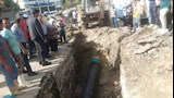 انتهاء أزمة كسر خط المياه الرئيسي بالدقهلية (4)