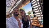 محمد صلاح رفقة ملكة جمال مصر السابقة (1)