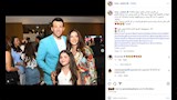 رامي رضوان مع دنيا سمير غانم وكايلا من العرض الخاص